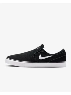 Size 12- Nike Zoom Stefan Janoski+ Slip SB Black White Men’s Shoes FN5893 001